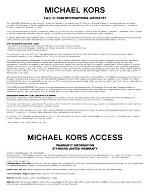 michael kors warranty registration|michael kors contact customer service.